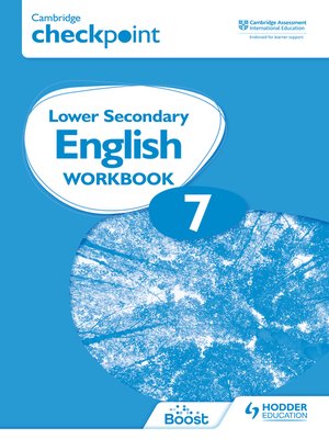 cover image of Cambridge Checkpoint Lower Secondary English Workbook 7
